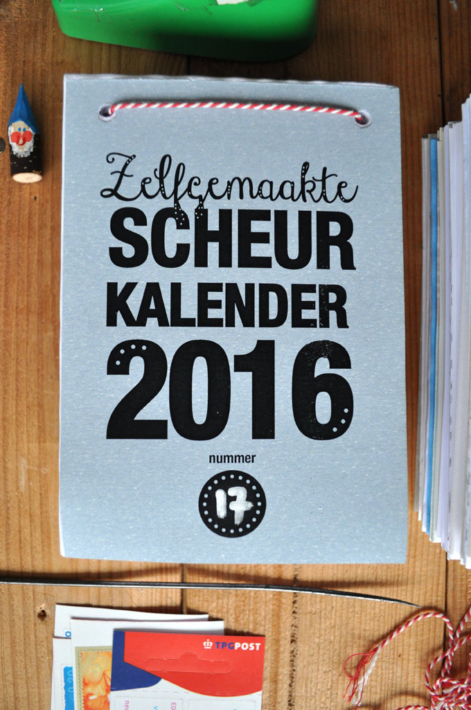 zelfgemaakte scheurkalender 2016.3