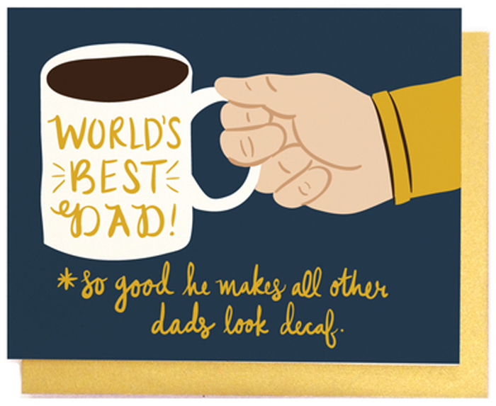 Ansichtkaarten LittleLow Fathersday postcard DadMug
