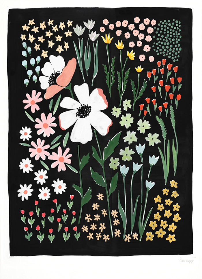 lisaruppdesign flower illustration HappyMakersBlog