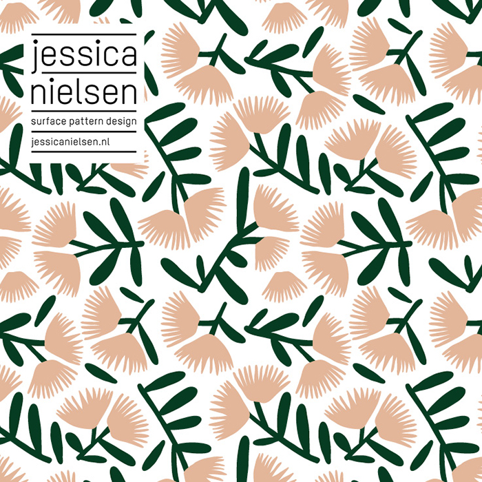 Flavourites Feest Illustratie muur HappyMakersBlog - Jessica Nielsen Patterns