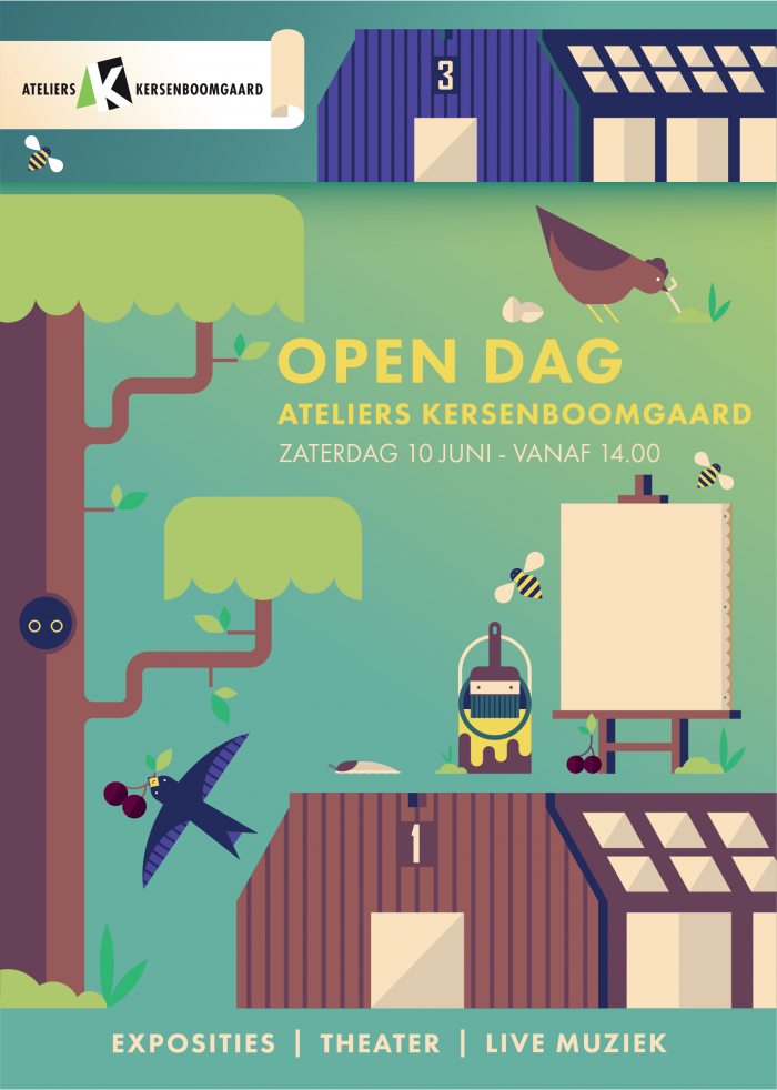 Open dag Ateliers Kersenboomgaard Affiche