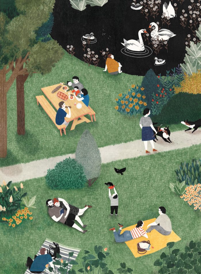 picknick illustratie