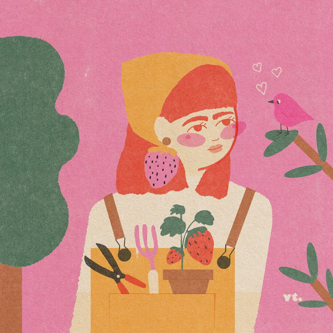 tuinieren met illustraties